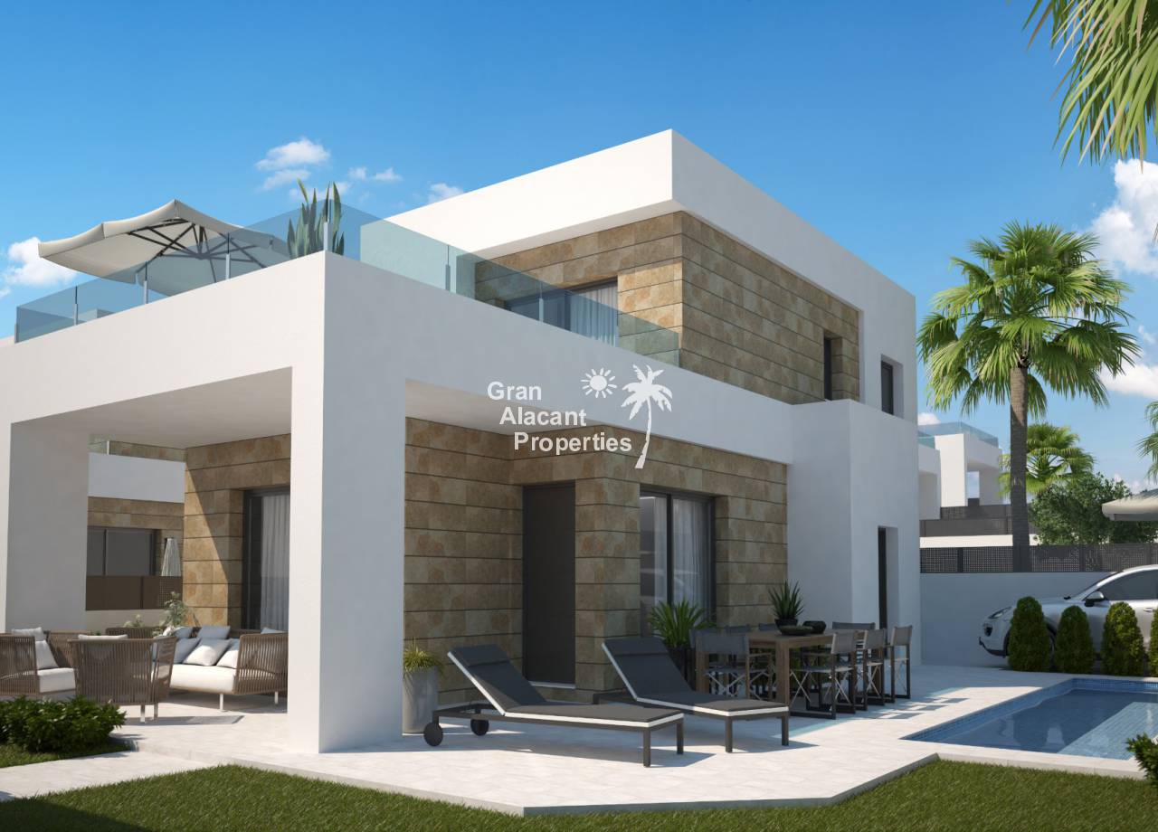 REF 10079 New build villas from 199,500 € facade