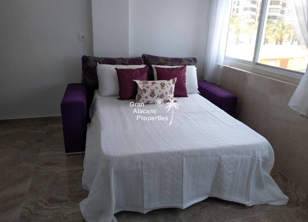 REF 10238 sleeper sofa frontline beach apartment in Los Arenales del Sol