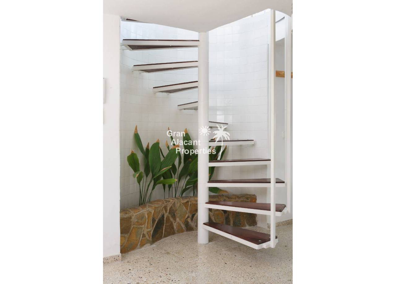 REF 20217 Albir mid-century modern villa spiral stairs